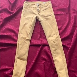 Mustard super skinny jeans